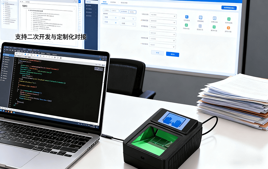 光學(xué)四指掃描儀SDK開發(fā)包_政務(wù)系統(tǒng)對接示意圖